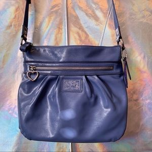 COACH Leather Crossbody Purse Blue ✨